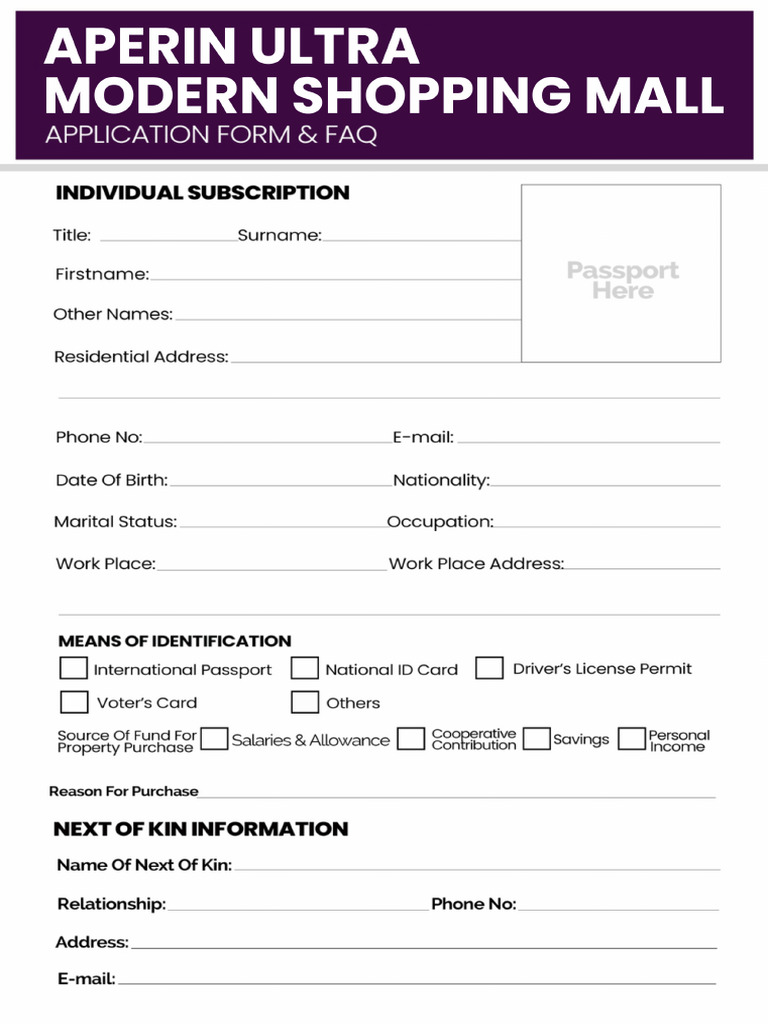 Aperin Updated Form | PDF