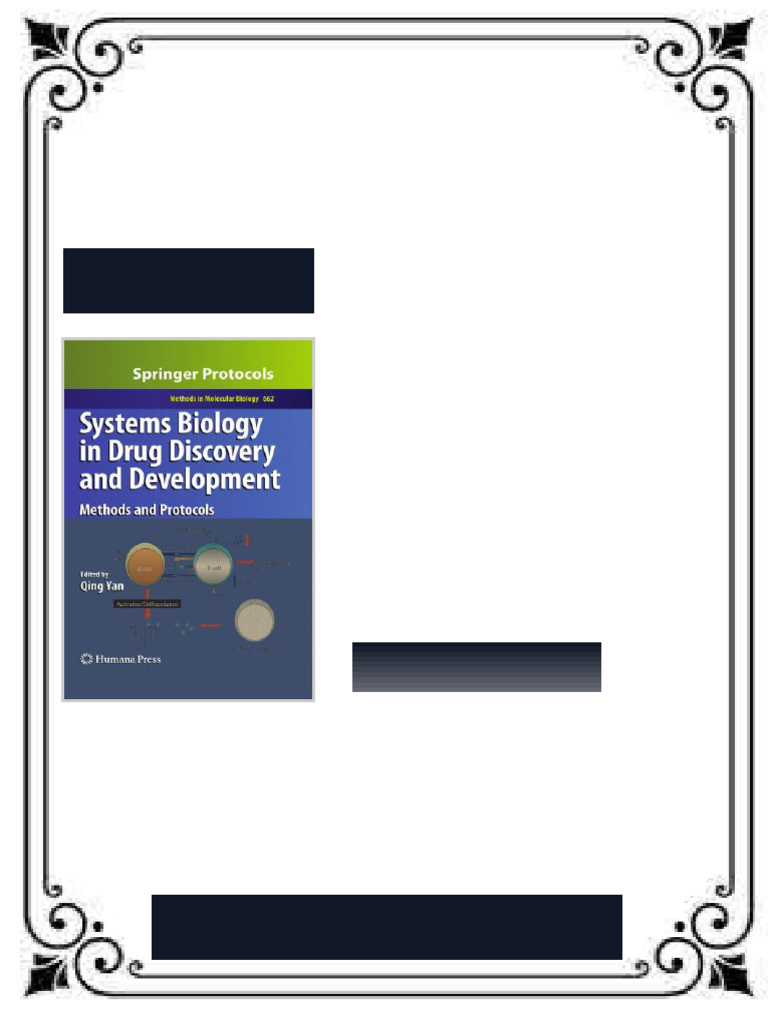Systems Biology in Drug Discovery and Development Methods and Protocols ...