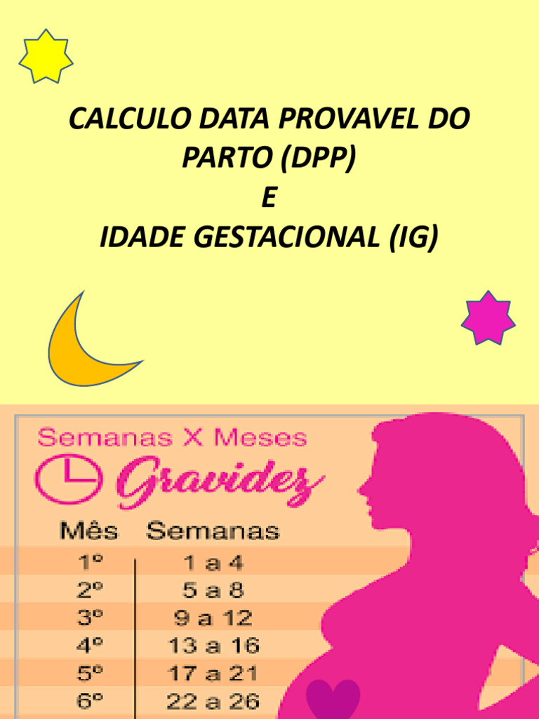 Cálculo de DPP e Idade Gestacional | PDF