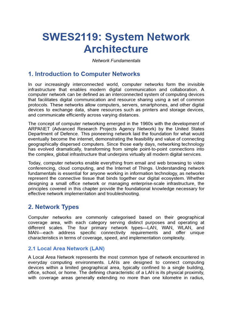 Understanding Computer Network Types | PDF | Computer Network | Network ...