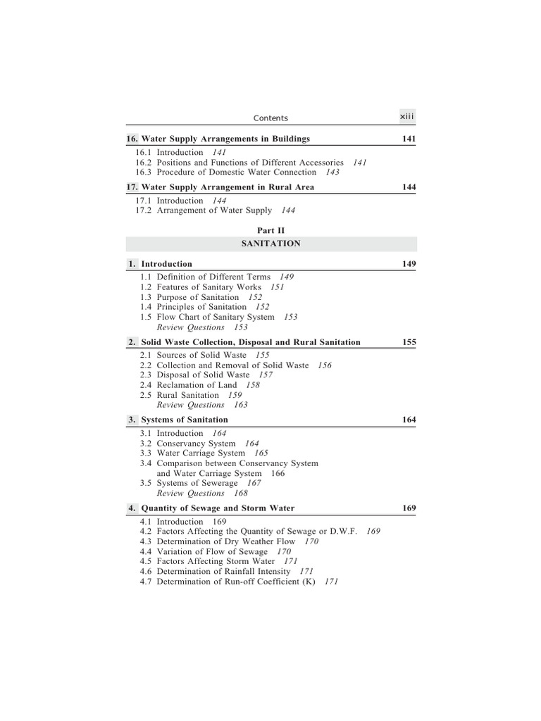 Water Supply and Sanitation Systems Guide | PDF | Sewage Treatment ...