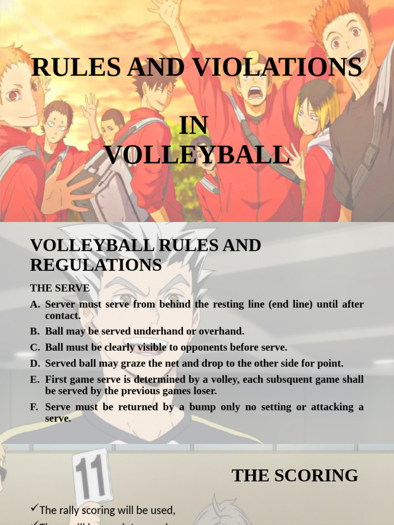 Volleyball Rules and Violations Guide | PDF