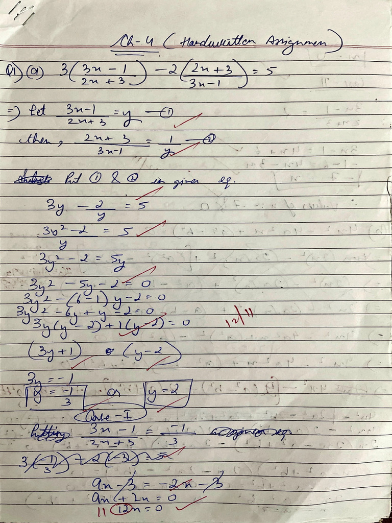 Ch - 4 Handwritten Assignment | PDF