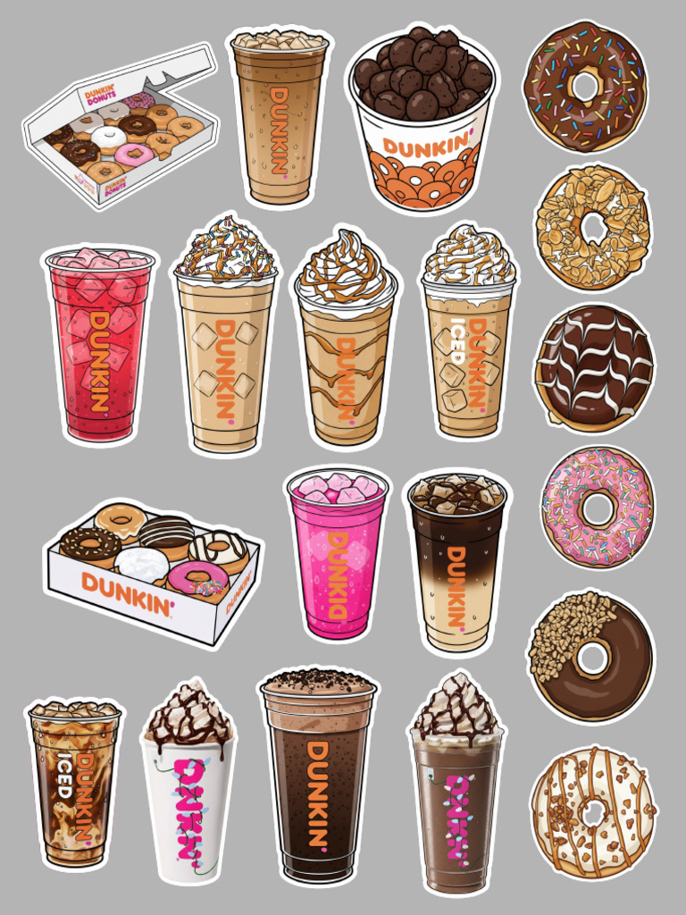02 - Dunkin Donut Stickers | PDF