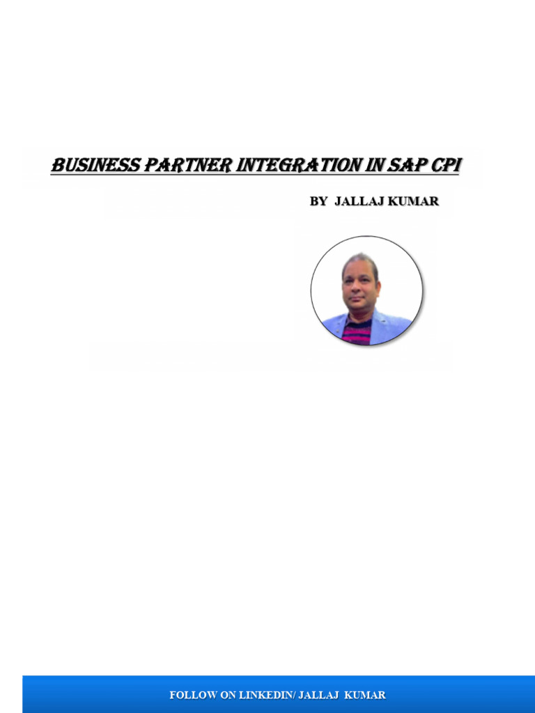 Business Partner Integration in SAP CPI | PDF | Customer Relationship ...