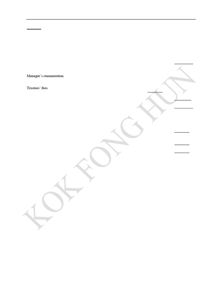 Unit Trust Fund Tax Computation Guide | PDF | Tax Deduction | Expense