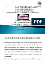 Panel de Control en Acess