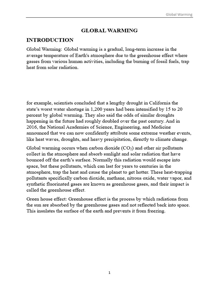 Understanding Global Warming Effects | PDF | Climate Change ...