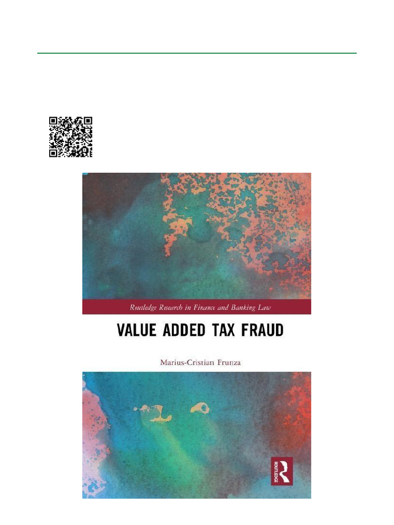 Value Added Tax Fraud - 1st Edition ISBN 9781138298293, 1138298298 Fast  Download | PDF | Taxes | Value Added Tax