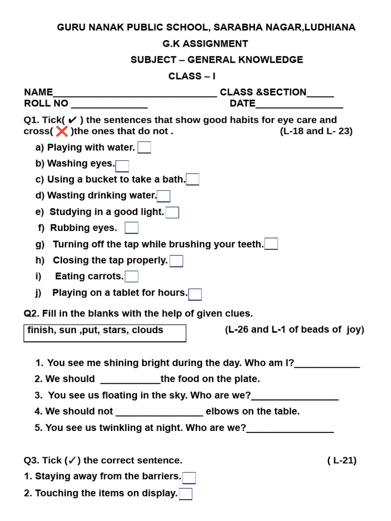 G.K Assignment (2) (2) | PDF