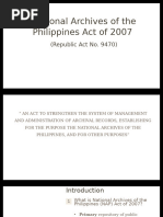 Overview of Republic Act 9470 | PDF | Records Management | Regulatory ...