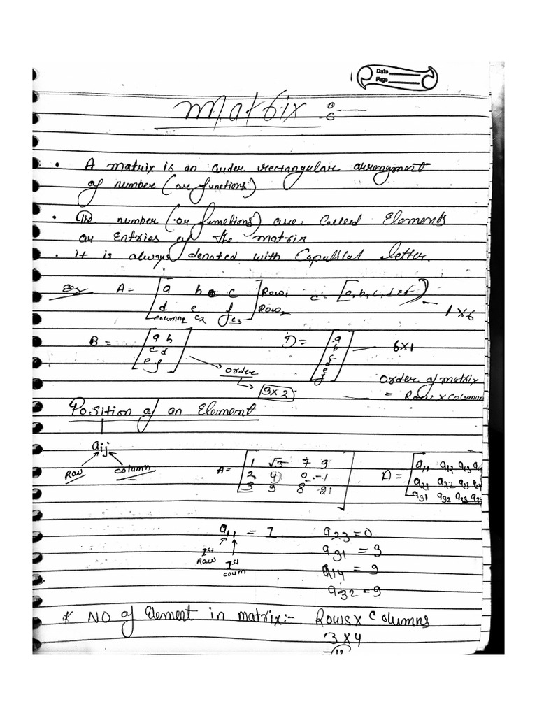 Matrix | PDF