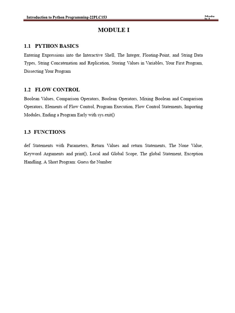 Python Flow Control Basics | PDF | Control Flow | Parameter (Computer ...