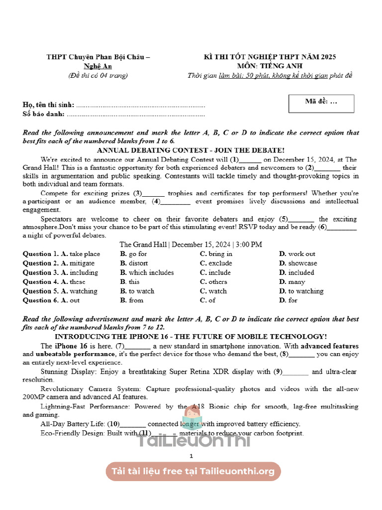 7. Chuye%CC%82n Phan Bo%CC%A3%CC%82i Cha%CC%82u %E2%80%93 Nghe%CC%A3 | PDF