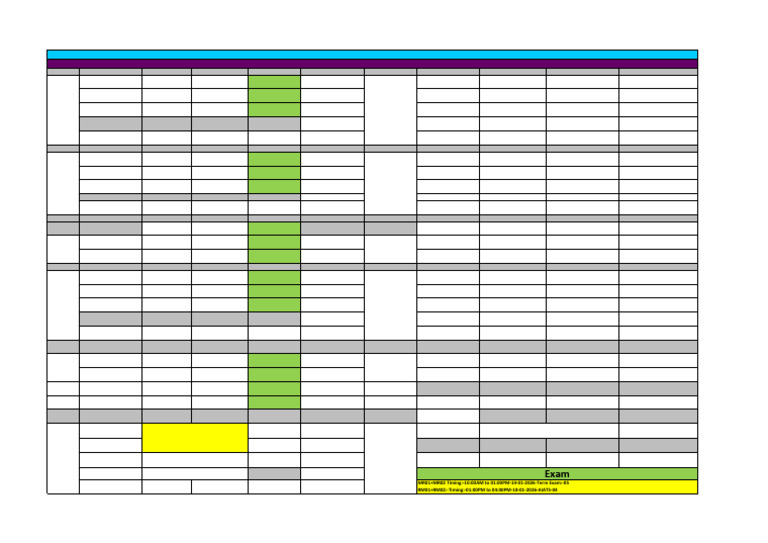 Medical Time Table-12!01!2026 | PDF