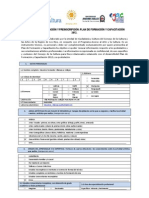 Ficha Preinscripcion Plan de Formación y Capacitación