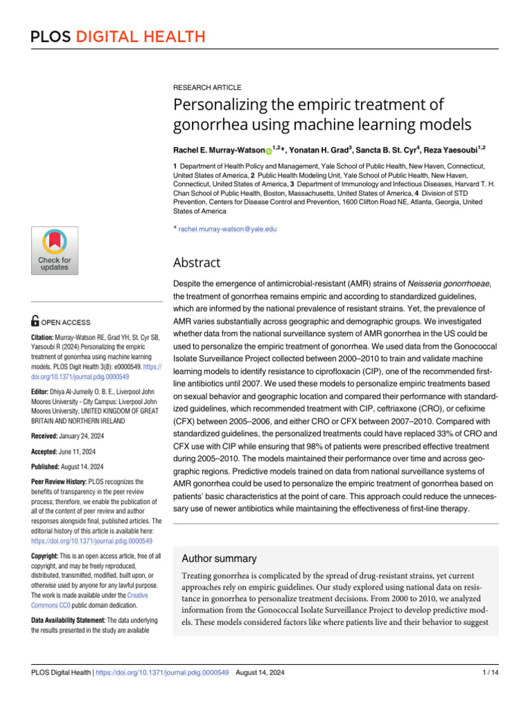 05_Personalizing the empiric treatment of gonorrhea using machine ...