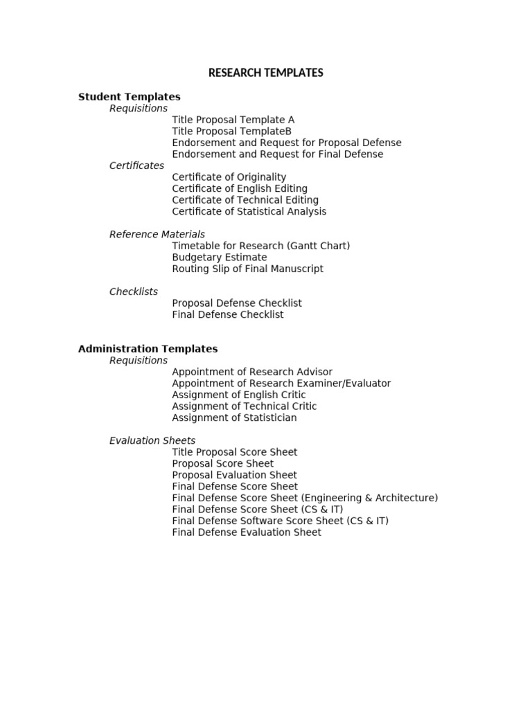Research Templates 2021-1-1 | PDF | Thesis | Science