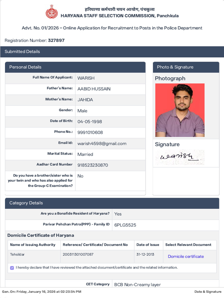 Application - Form | PDF | Justice | Crime & Violence