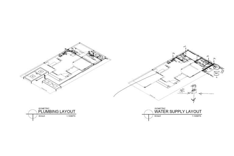 Plumbing and Water Supply Layout Plan | PDF