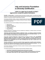 Global Diversity and Inclusion Foundation Creates Diversity Certification