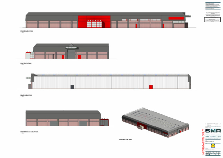 07.01 7338 Smr 00 Xx a Dr 4101 a4 c1 Existing Building Elevations | PDF
