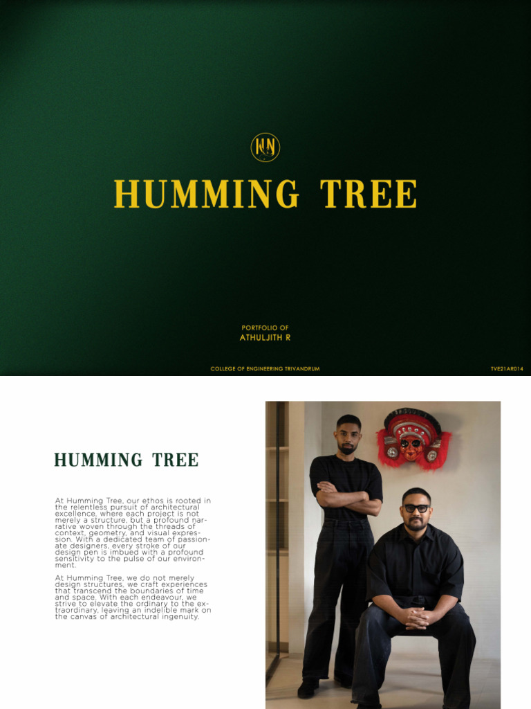 Humming Tree Portfolio Athuljith r | PDF | Building Engineering