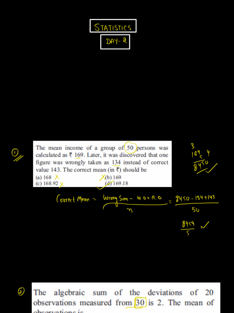 Statistics - 2 | PDF
