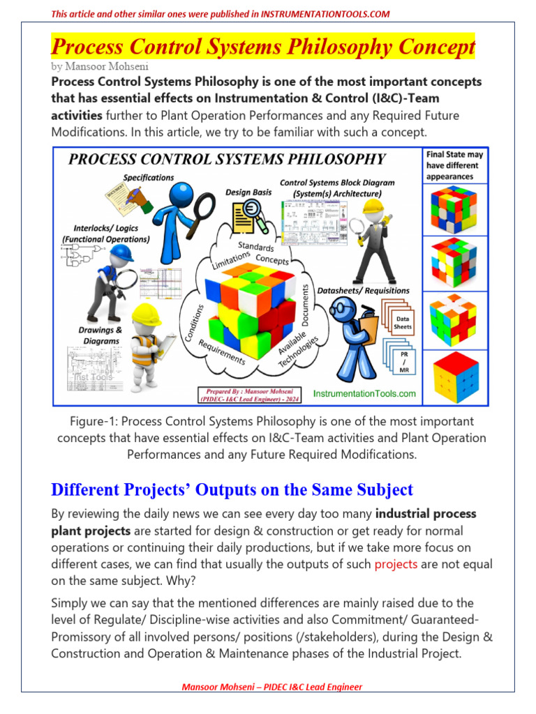 Understanding Process Control Systems Philosophy | PDF | System ...