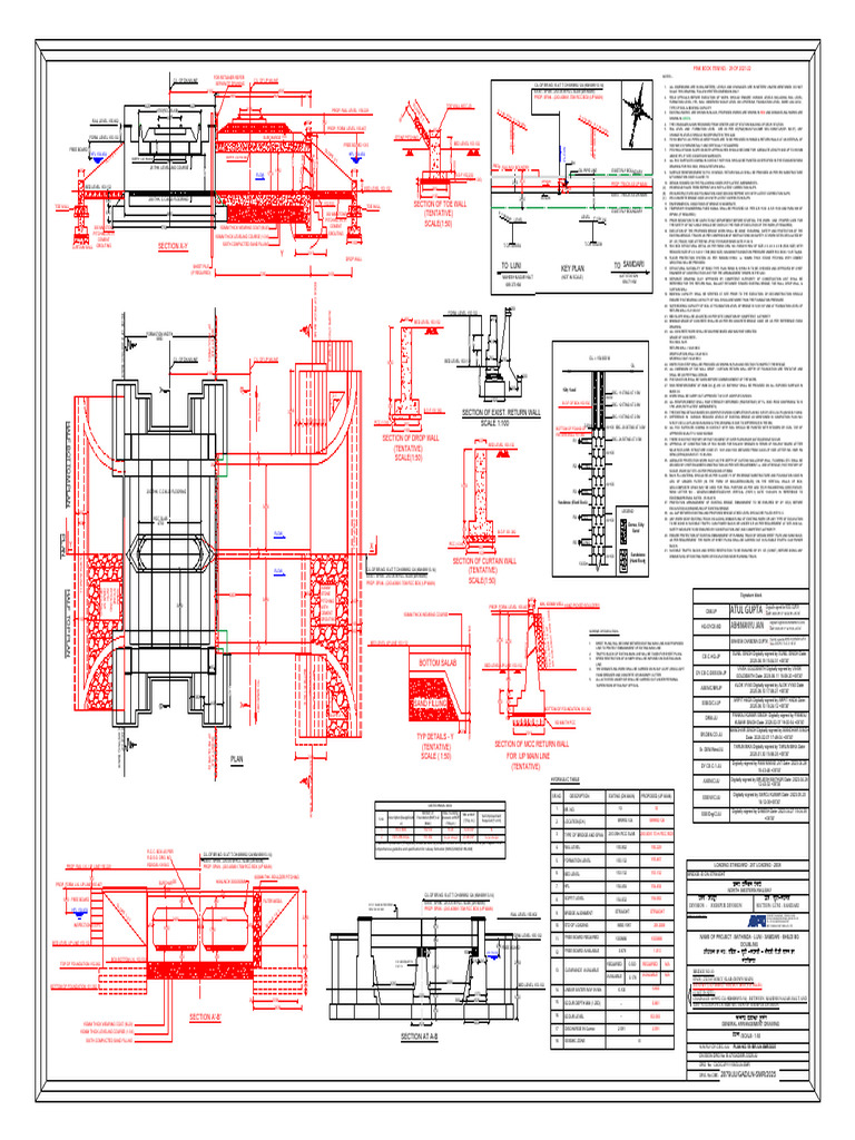 Retainer Drawing for RCC Structures | PDF | Civil Engineering ...