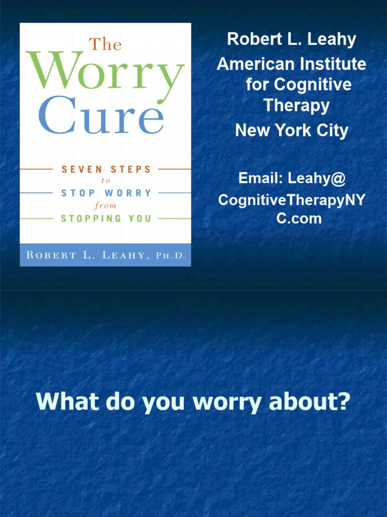 Understanding and Overcoming Worry | PDF | Anxiety | Anxiety Disorder