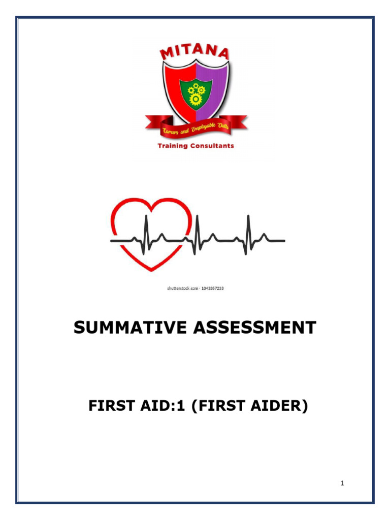 LAG First Aid Level 1- First Aider (1) | PDF | First Aid ...
