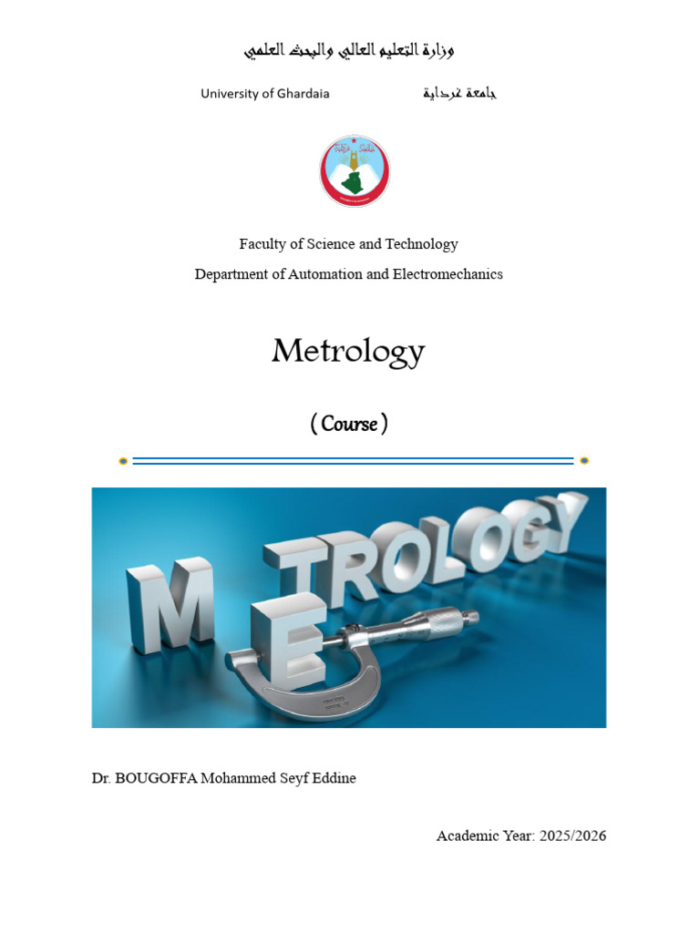 Metrology Course Overview for Engineers | PDF | Metrology ...