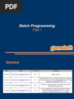 Batch Programming
