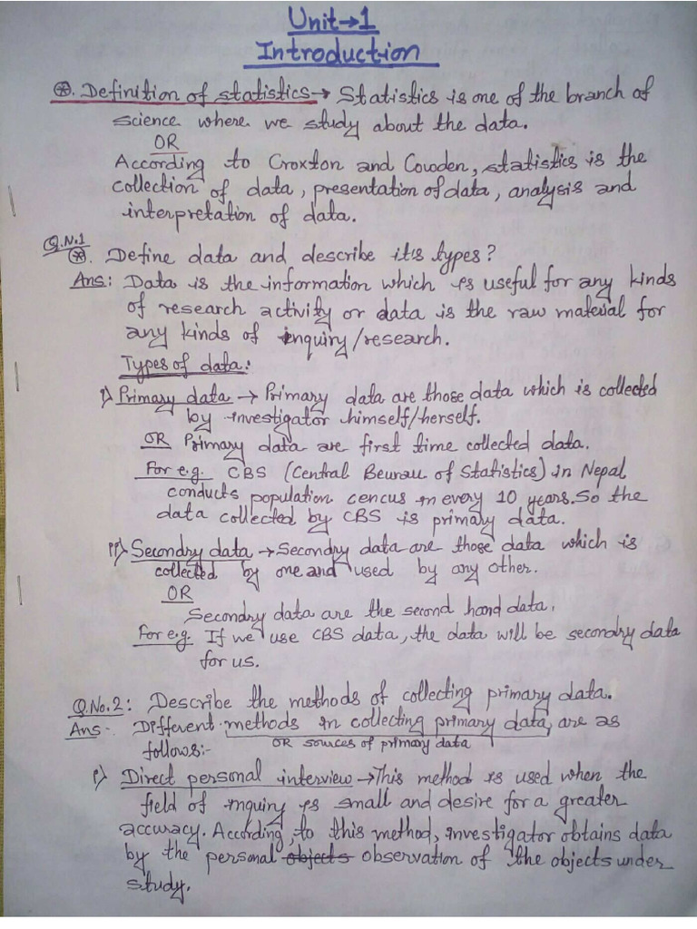 Unit 1. Introduction | PDF