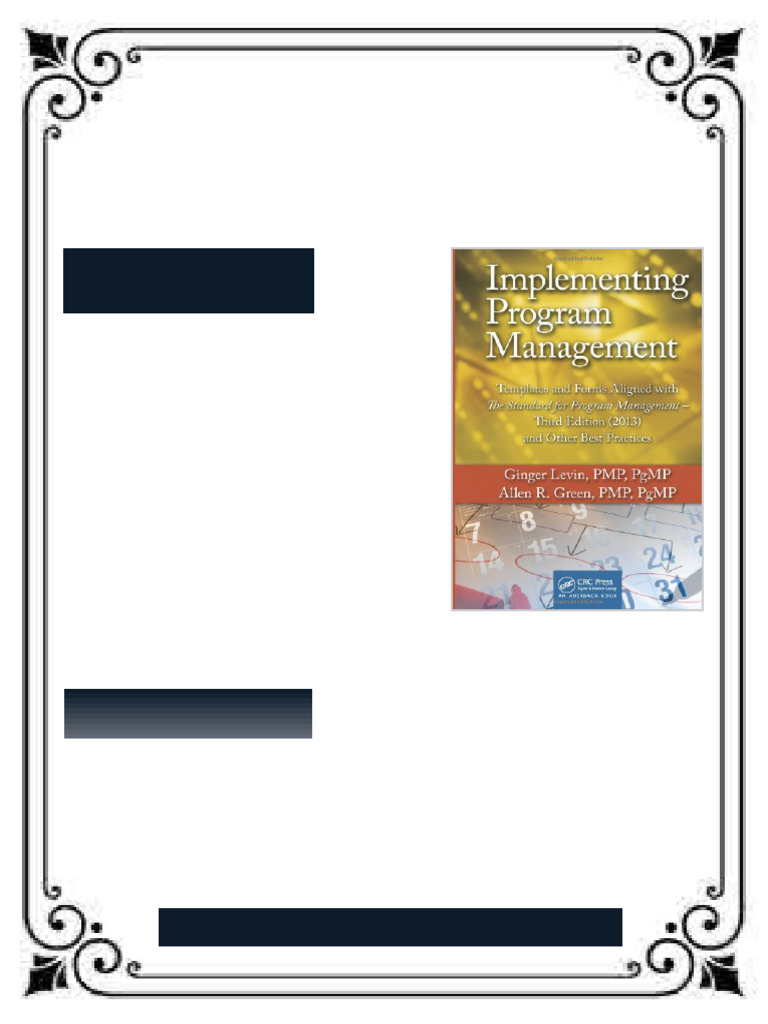 Implementing Program Management Templates and Forms Aligned with the ...