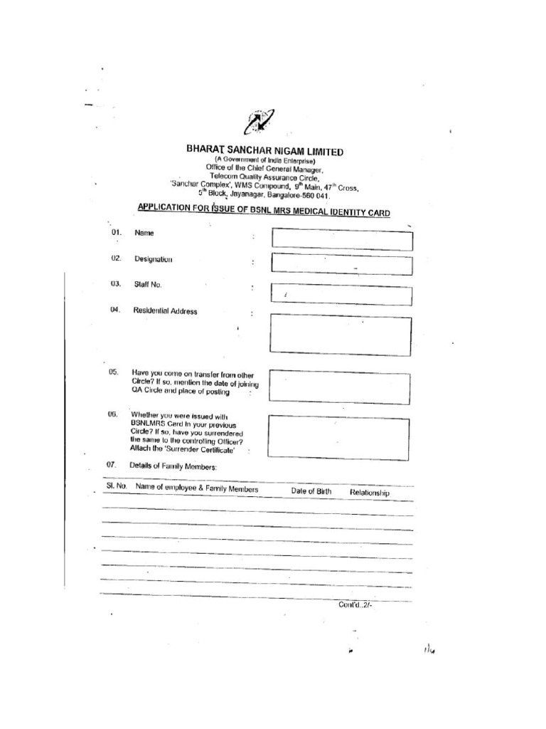Mrs Form | PDF