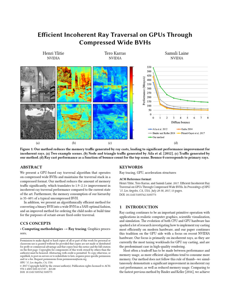 Efficient Incoherent Ray Traversal on GPUs Through | PDF | Computer ...