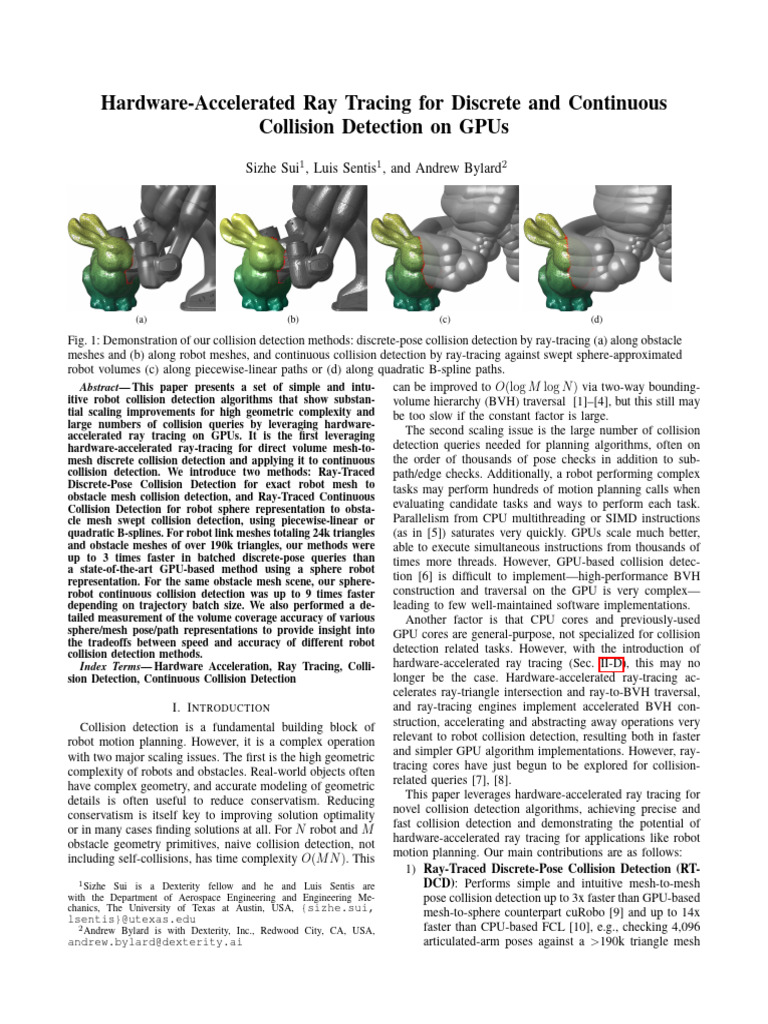 Hardware‑Accelerated Ray Tracing for Discrete & Continuous Collision ...