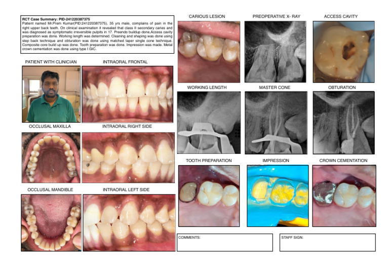 RCT Case Summary for Mr. Prem Kumar | PDF