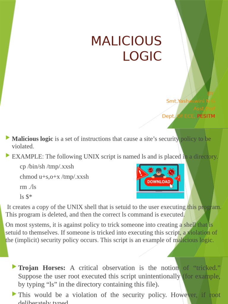 Understanding Malicious Logic and Trojans | PDF | Computer Virus | Malware