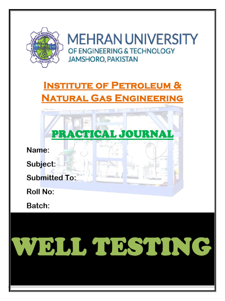 Well Testing Practical Report Guide | PDF | Pressure Measurement ...