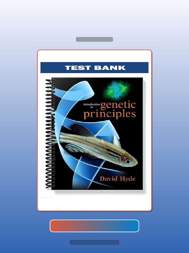 Test Bank for Introduction to Genetic Principles 1st Edition by Hyde | PDF | Gene | Genetic Linkage