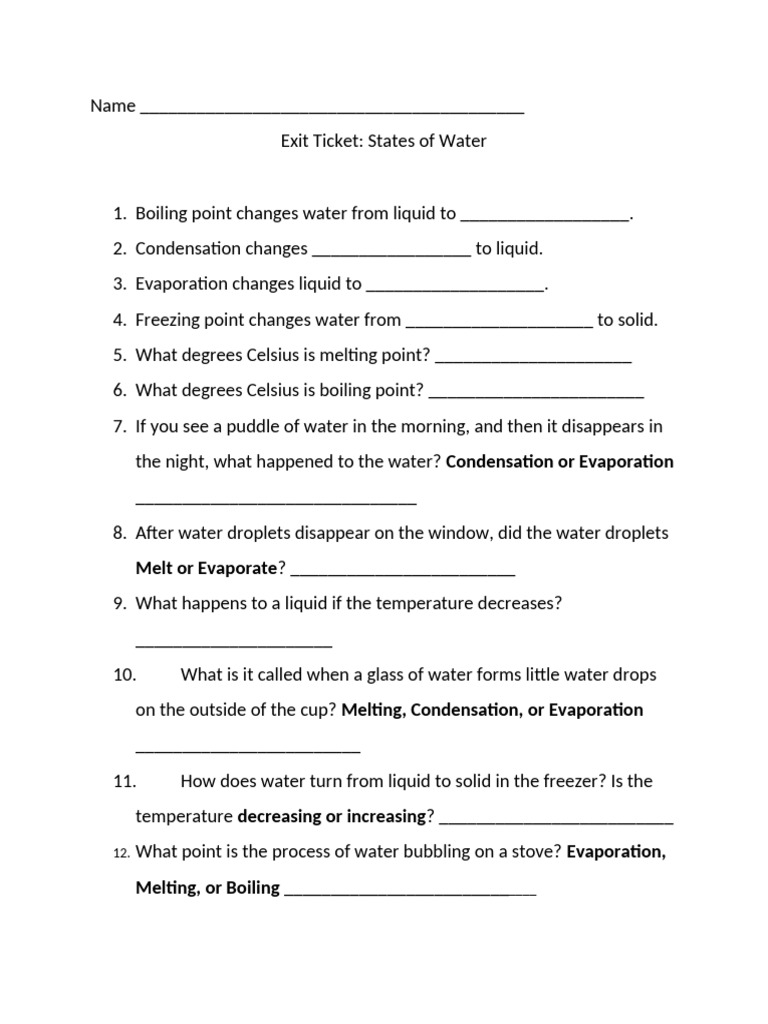 StatesofWaterCondensationEvaporationSolidLiquidBoilingPointetc-1 (1) | PDF