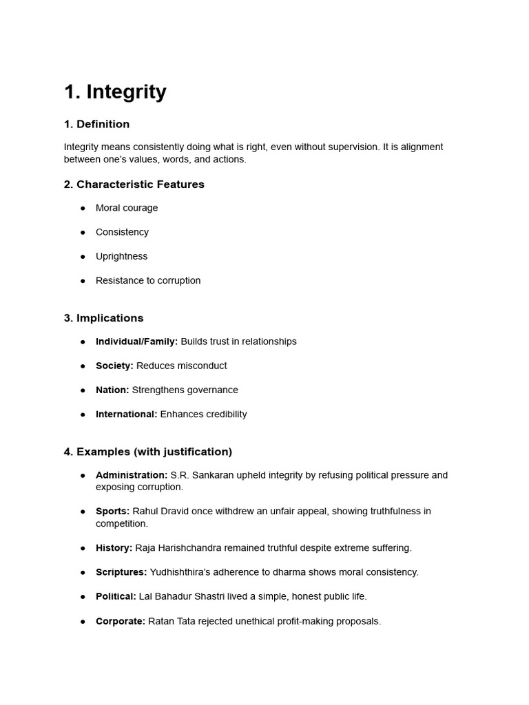 Understanding Integrity, Honesty, and Empathy | PDF | Bhagavad Gita ...