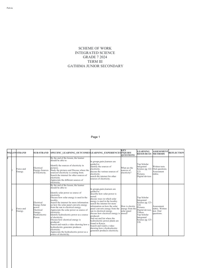 Grade 7 Integrated Science: Electricity | PDF | Skin | Series And ...