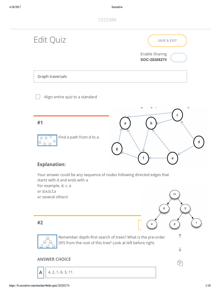03.02 Graph Traversals | PDF | Algorithms And Data Structures ...