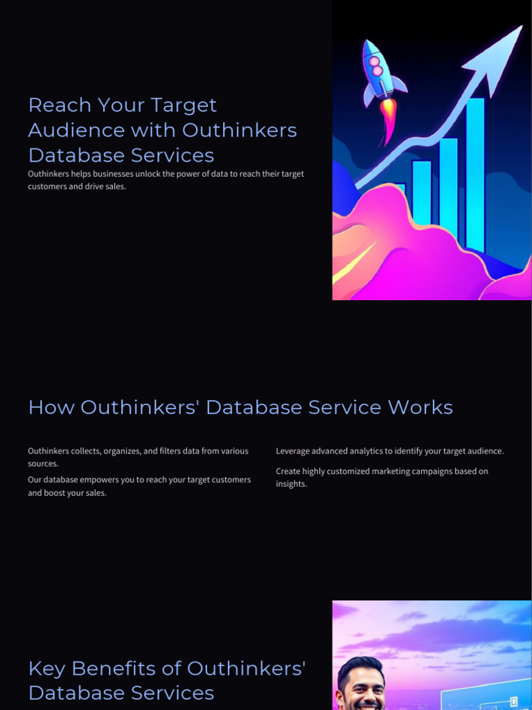 Reach Your Target Audience With Outhinkers Database Services | PDF
