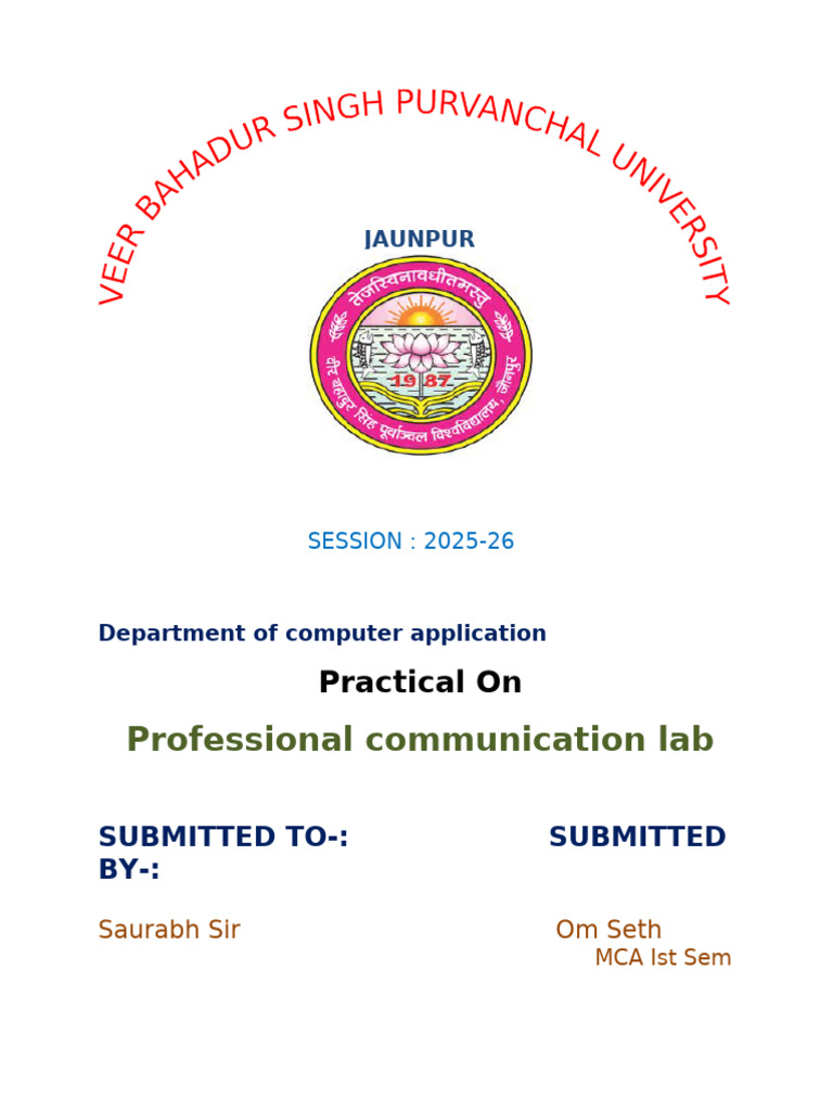 Professional Communication Lab Report | PDF