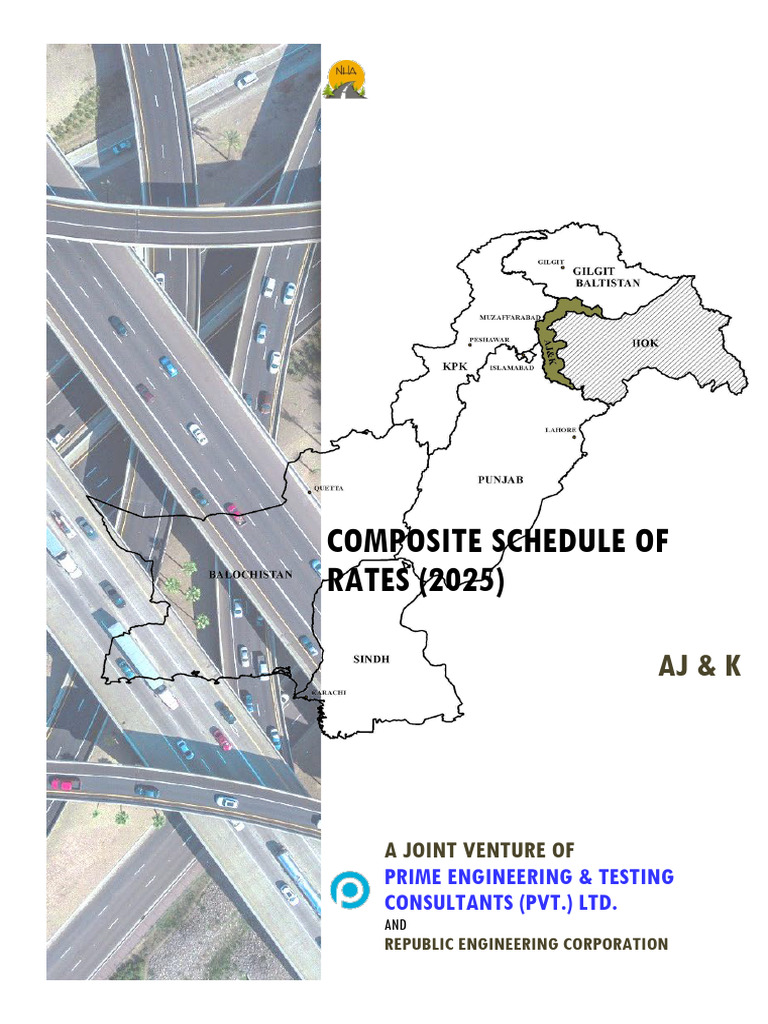Composite Schedule of Rates 2025 Pakistan | PDF | Construction ...